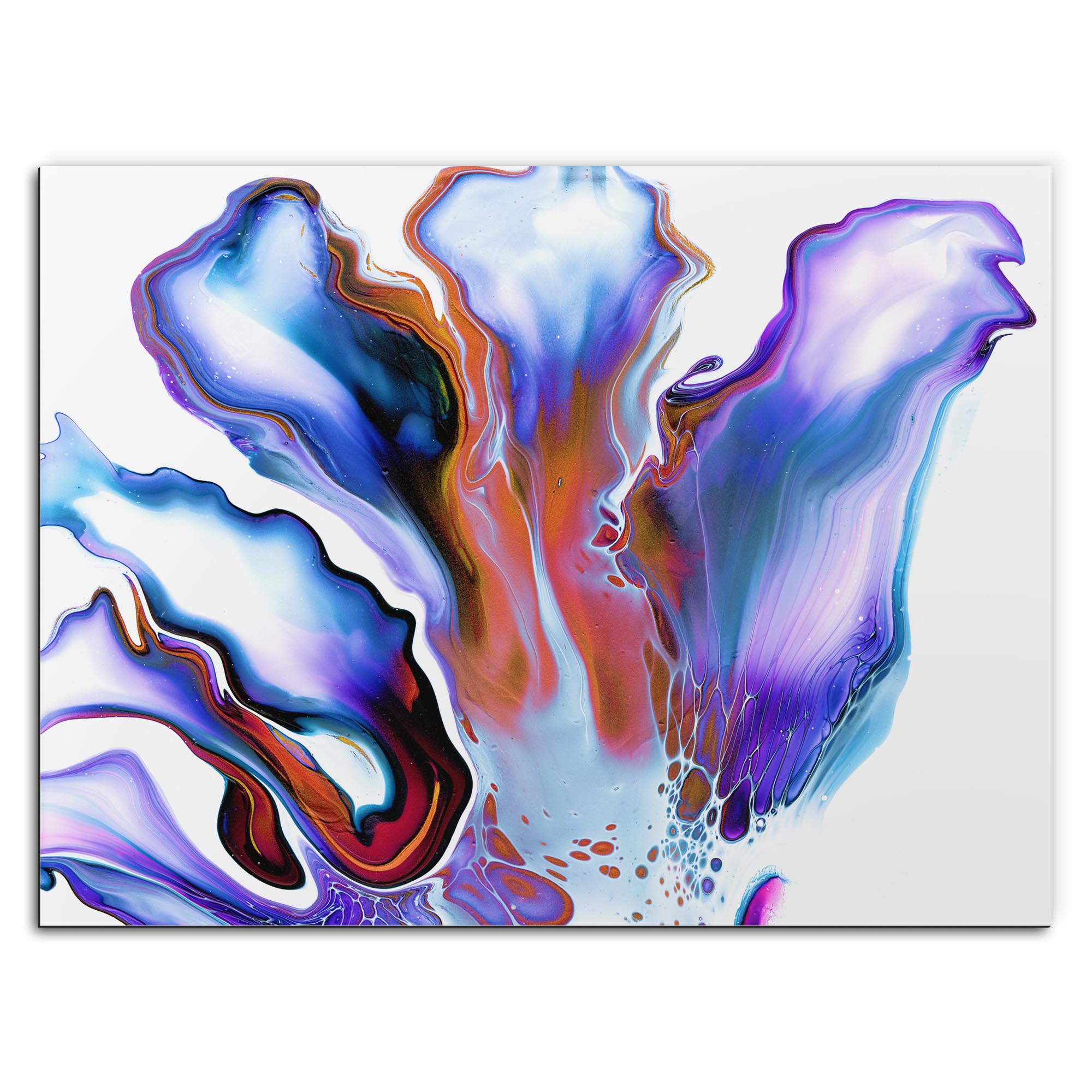Elana Reiter 'Blossom' 32in x 24in Contemporary Style Abstract Wall Art