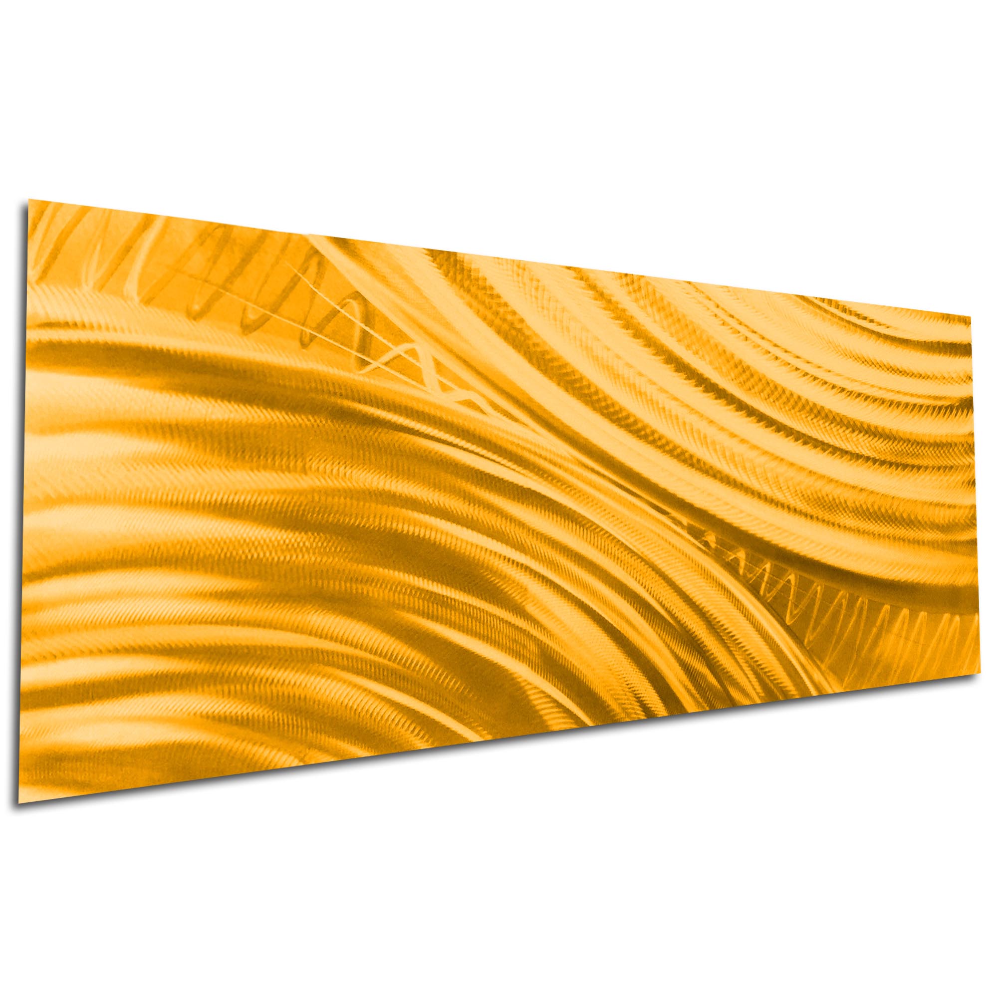 Moment of Impact Gold by Helena Martin - Original Abstract Art on Ground and Painted Metal - Image 3