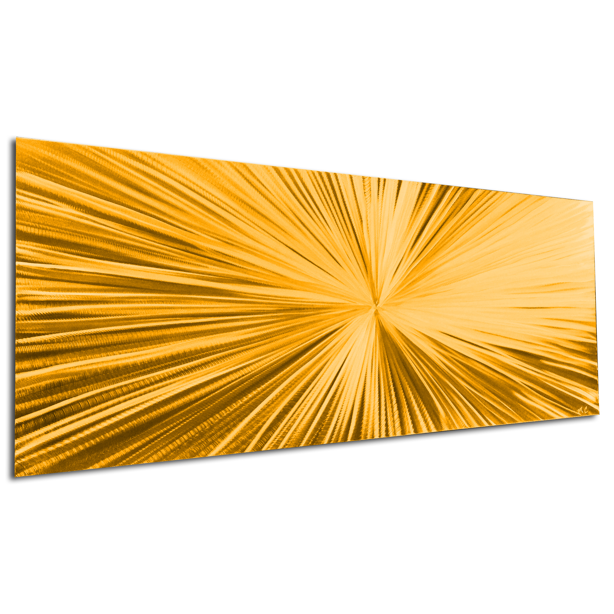 Starburst Gold by Helena Martin - Original Abstract Art on Ground and Painted Metal - Image 3