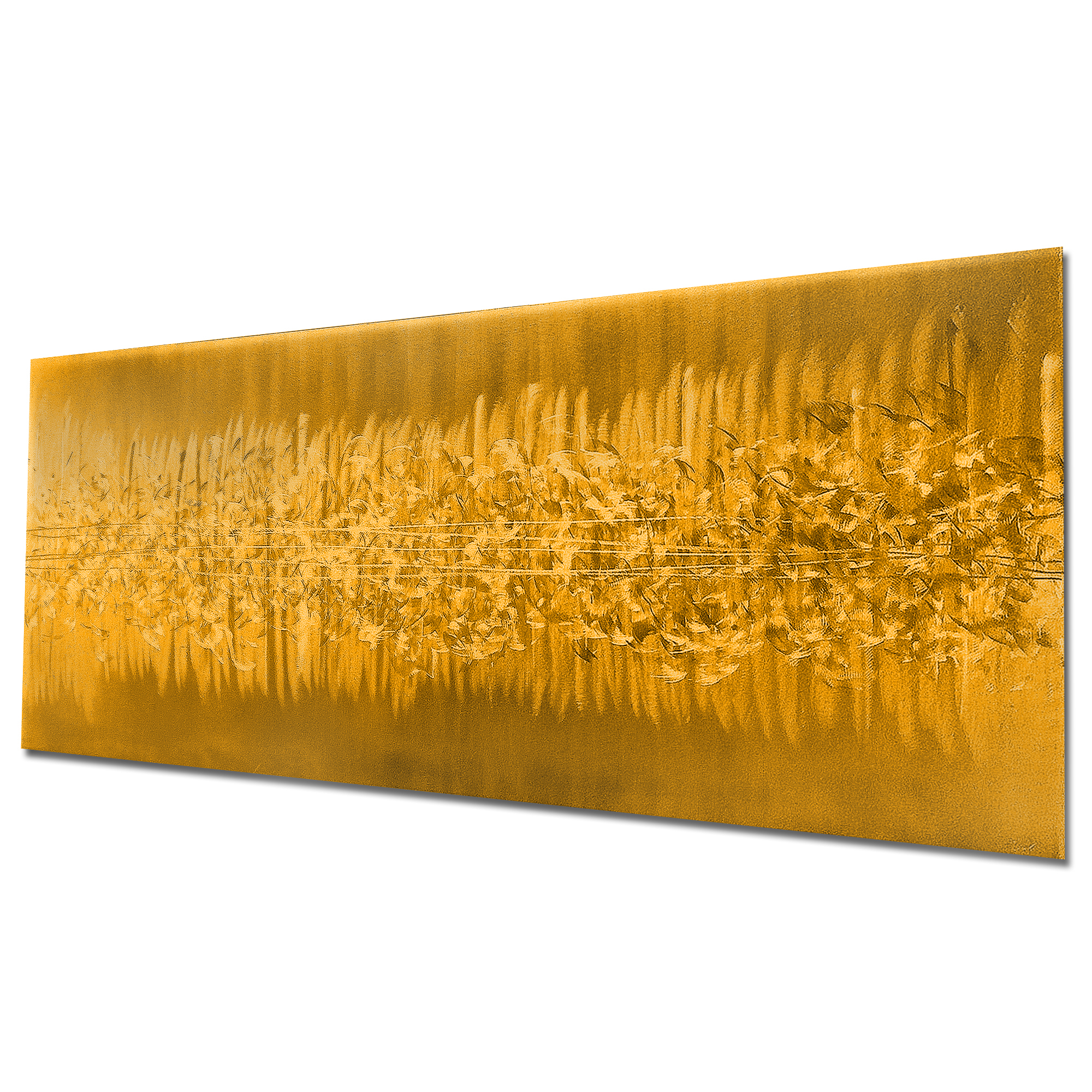 Static Gold by Helena Martin - Original Abstract Art on Ground and Painted Metal - Image 3