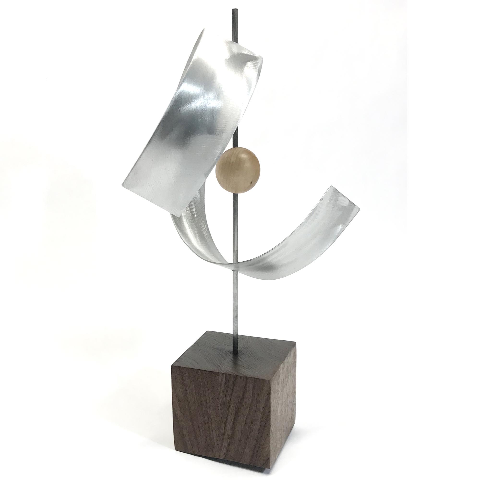 Swoosh by Jackson Wright - Modern Wood Sculpture, Mid-Century Home Decor - Image 3