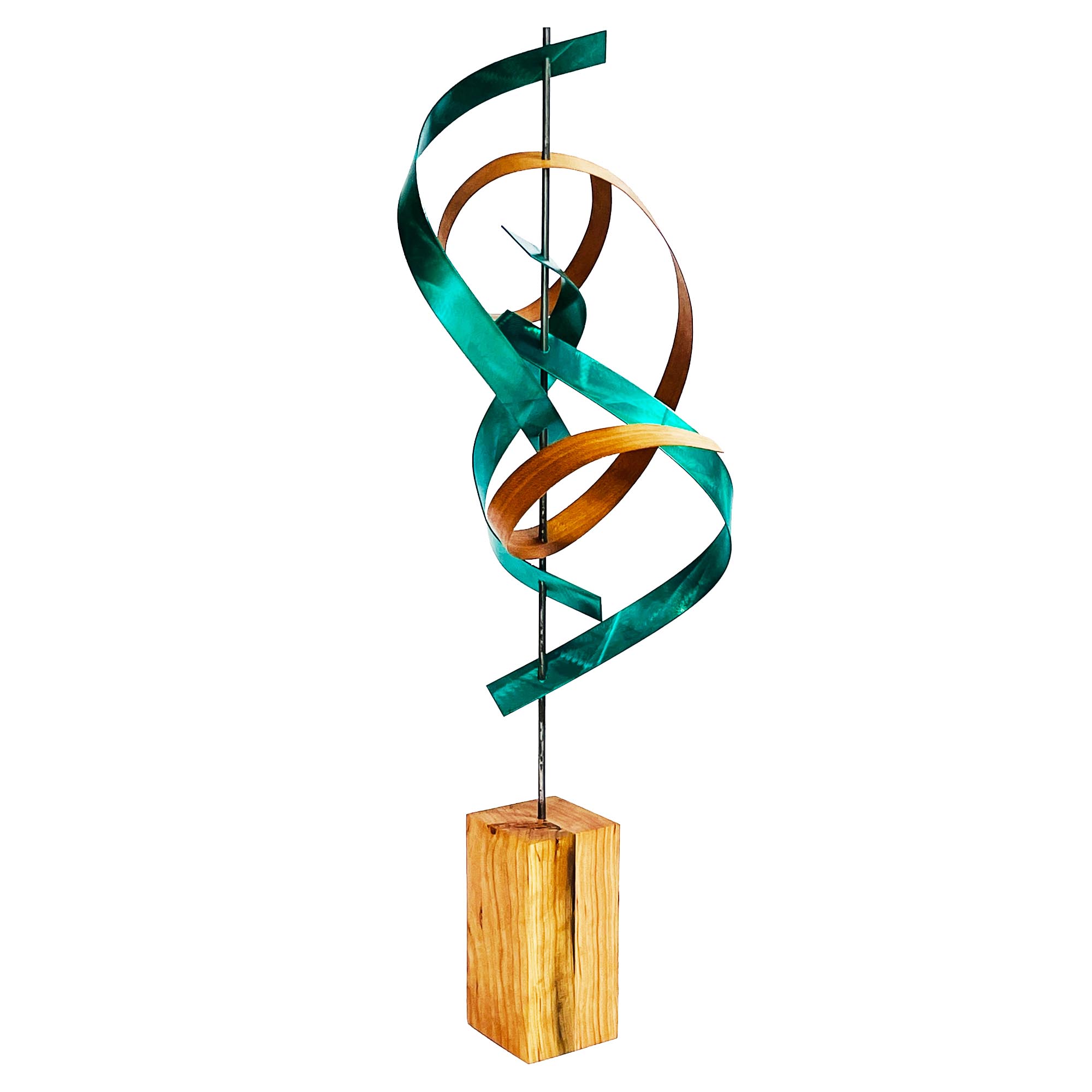 Hopper Cherry by Jackson Wright - Abstract Wood Sculpture, Kinetic Sculpture - Image 3