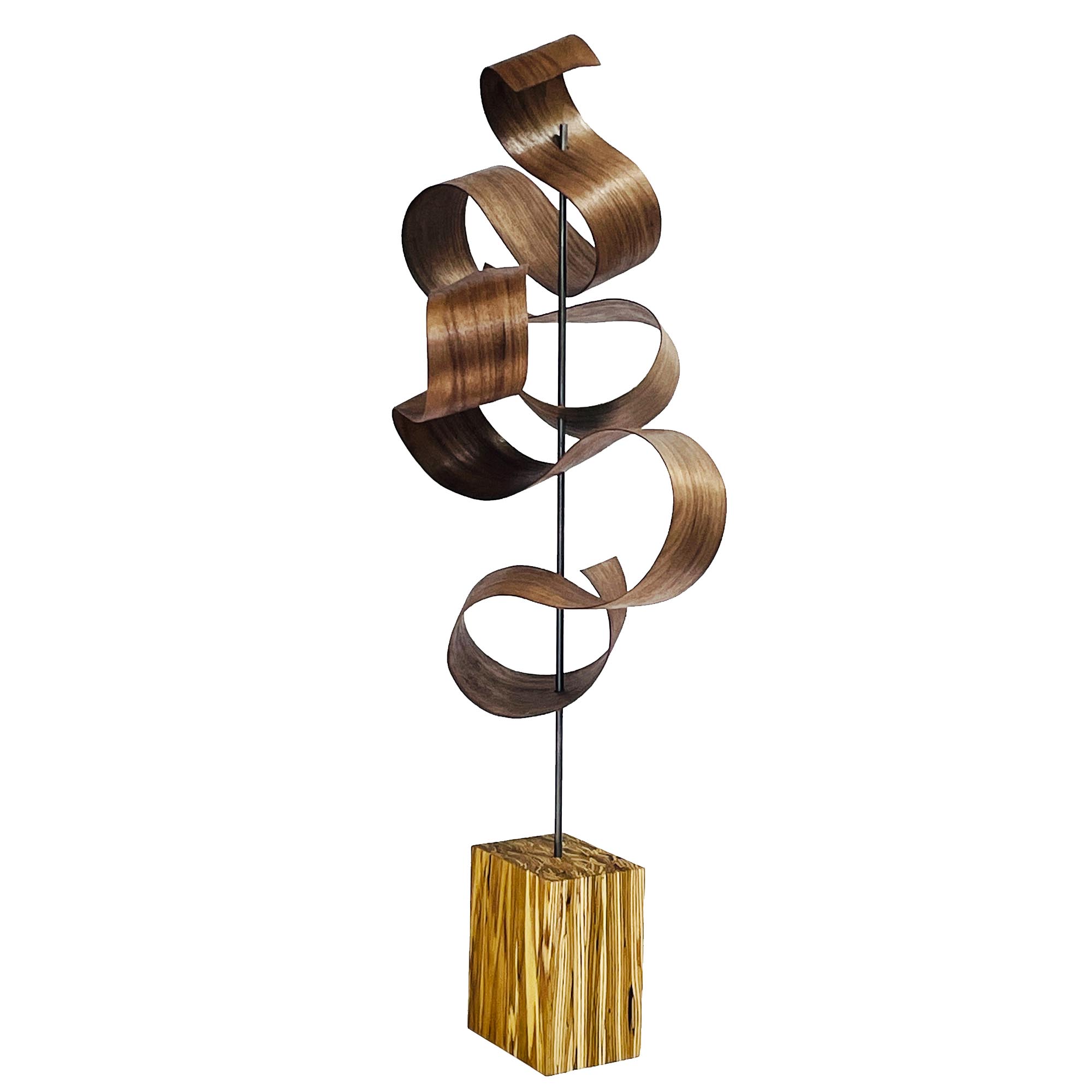 Wave Strand by Jackson Wright - Abstract Wood Sculpture, Kinetic Sculpture - Image 2