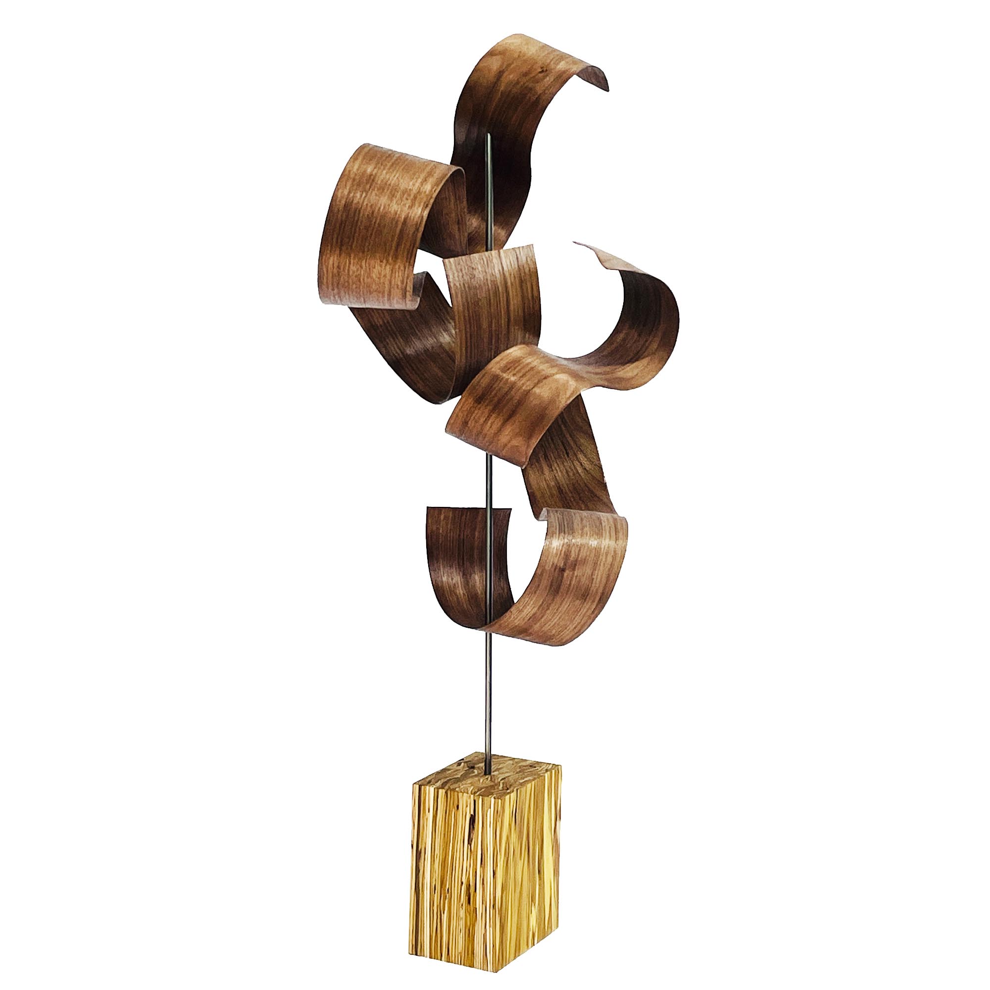 Wave Strand by Jackson Wright - Abstract Wood Sculpture, Kinetic Sculpture - Image 3