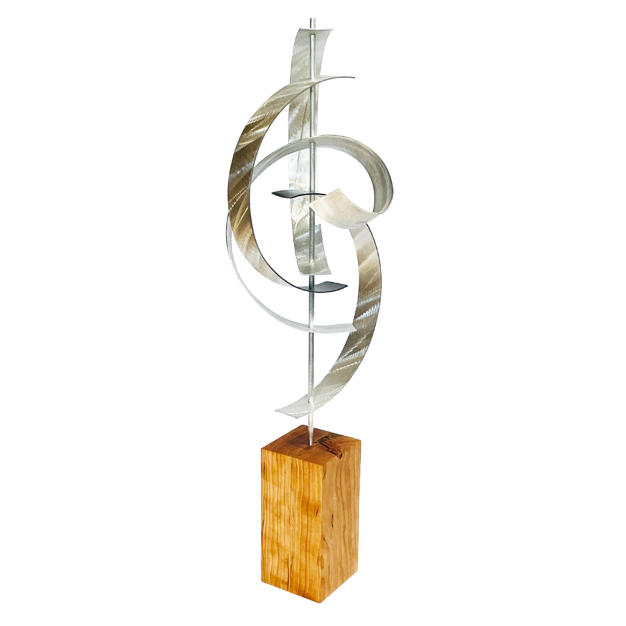 Wind v2 Cherry by Jackson Wright - Abstract Metal Sculpture, Kinetic Sculpture - Image 2