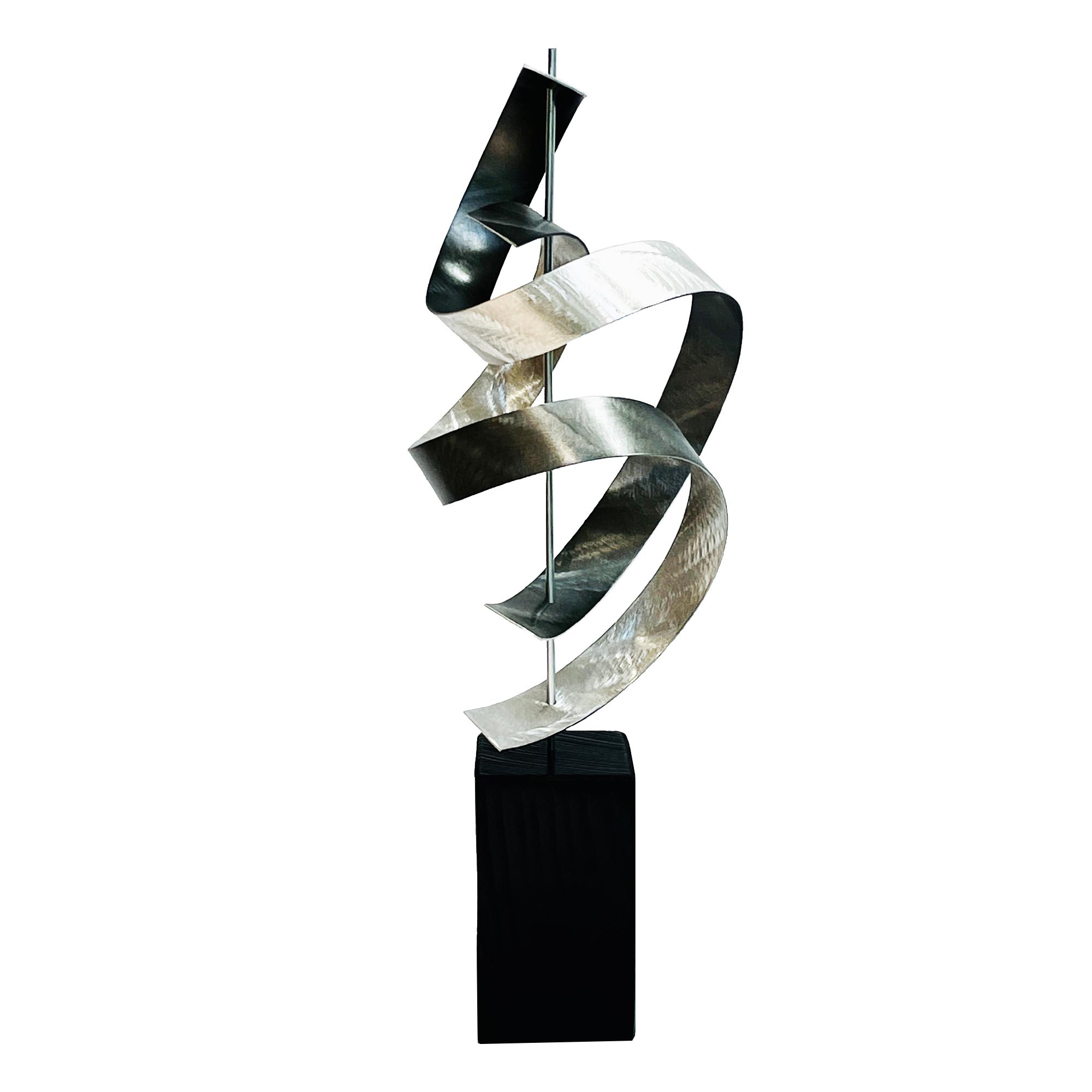 Jackson Wright 'Waltz v3' 10in x 23in Contemporary Style Abstract Metal Sculpture