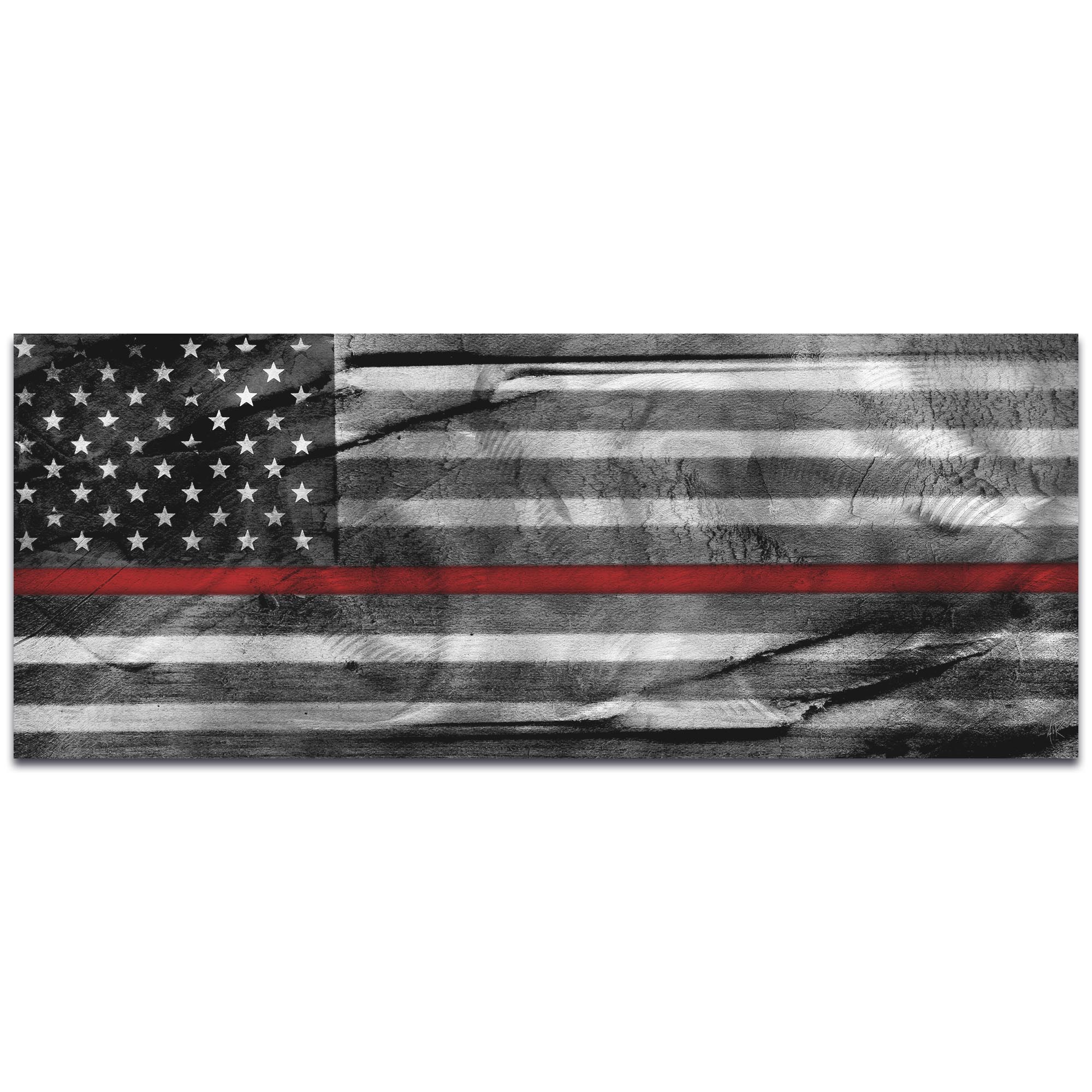 Firemen Flag 'American Glory Firefighter Tribute' - First Responders Art on Metal or Acrylic