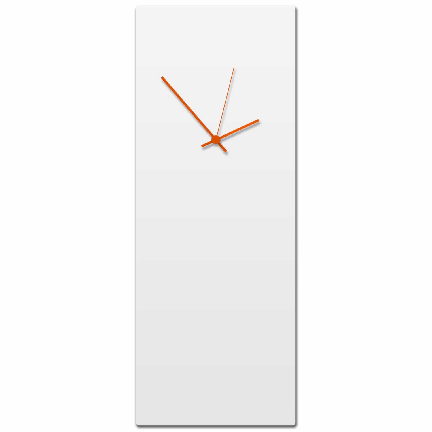 Whiteout Orange Wall Clock Large - Contemporary
