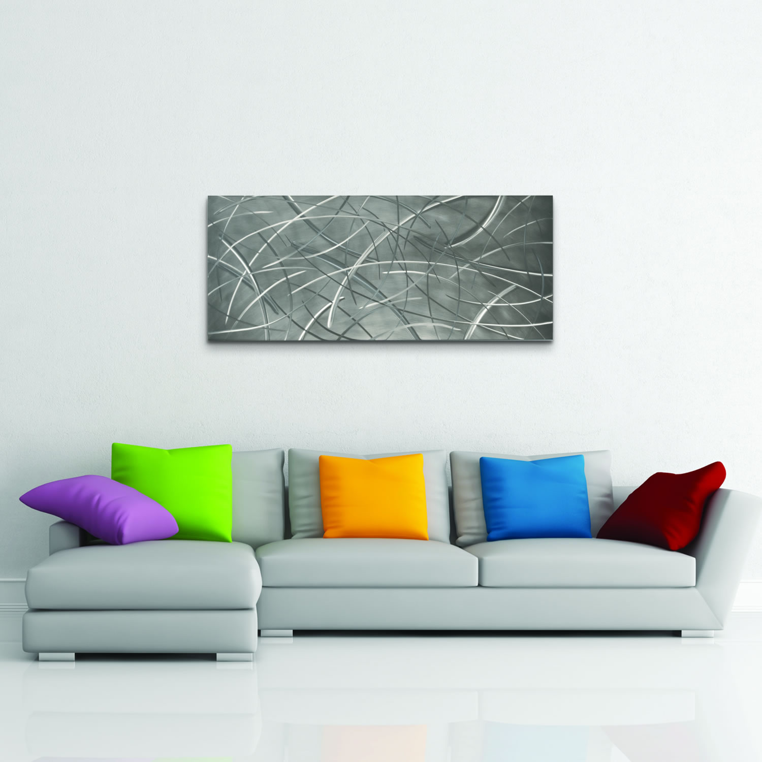 Tenuous Composition - Modern Metal Wall Art - Lifestyle Image