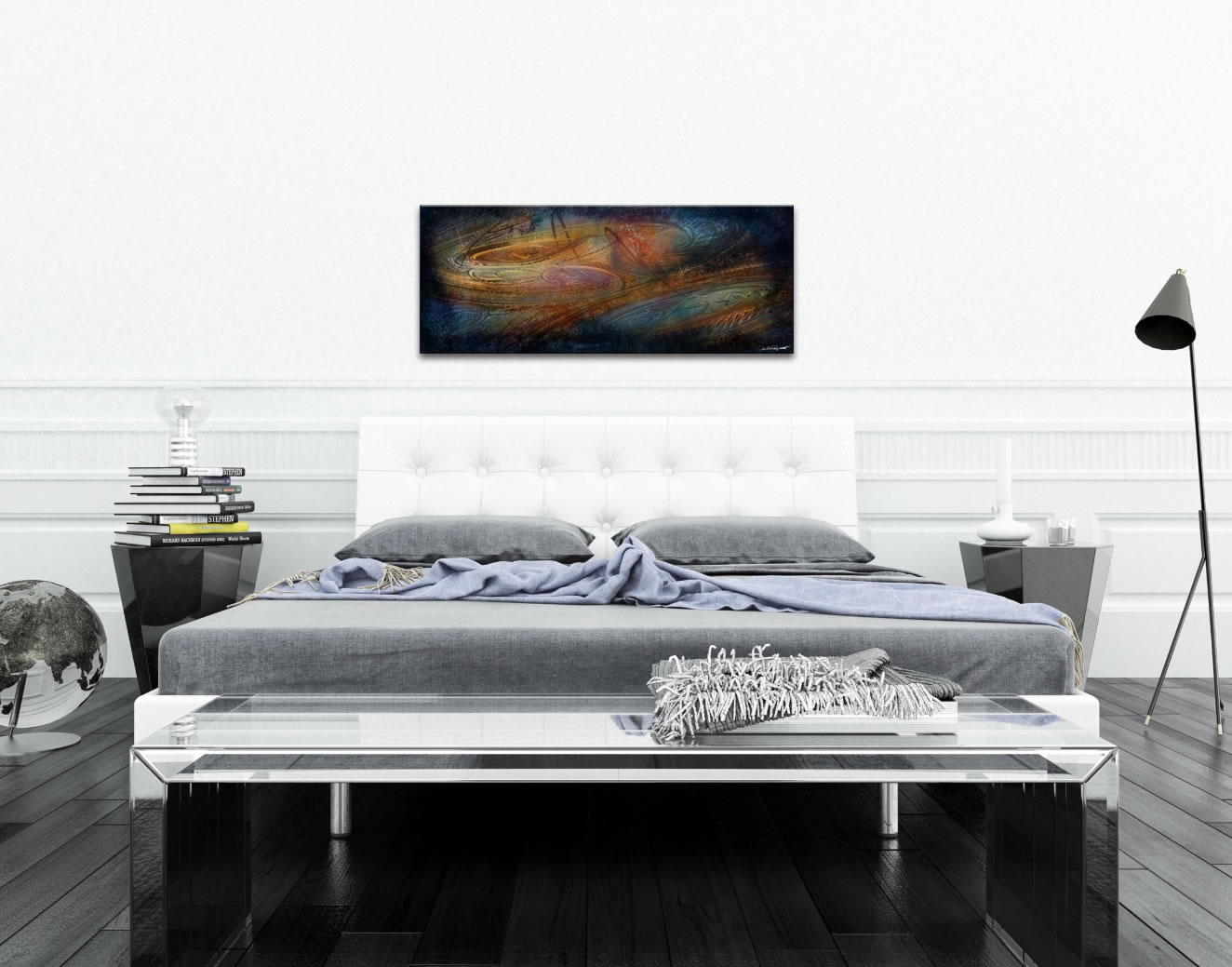Northern Lights - Contemporary Metal Wall Art - Lifestyle Image