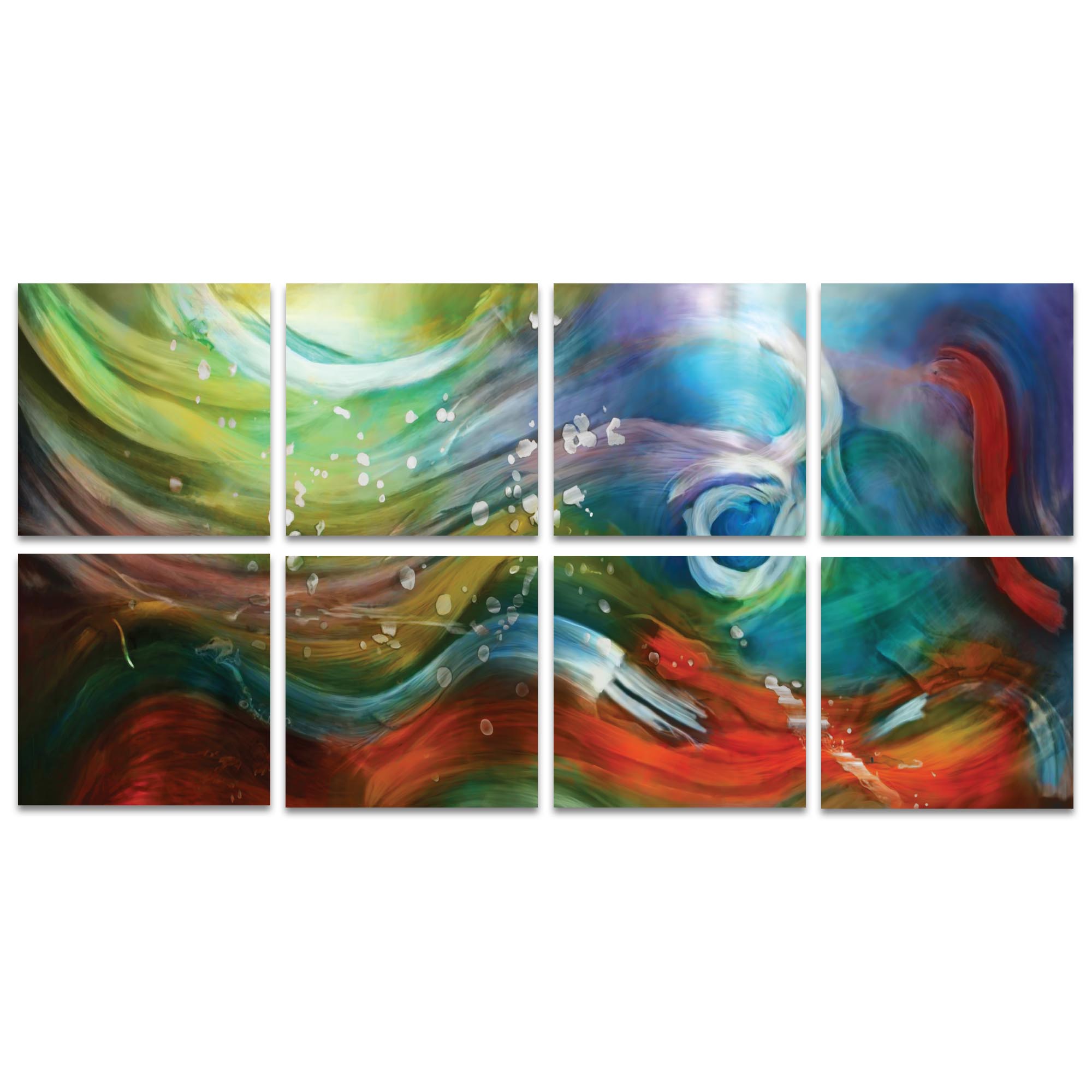 Esne Windows Large 94x46in. Metal or Acrylic Abstract Decor - Image 2