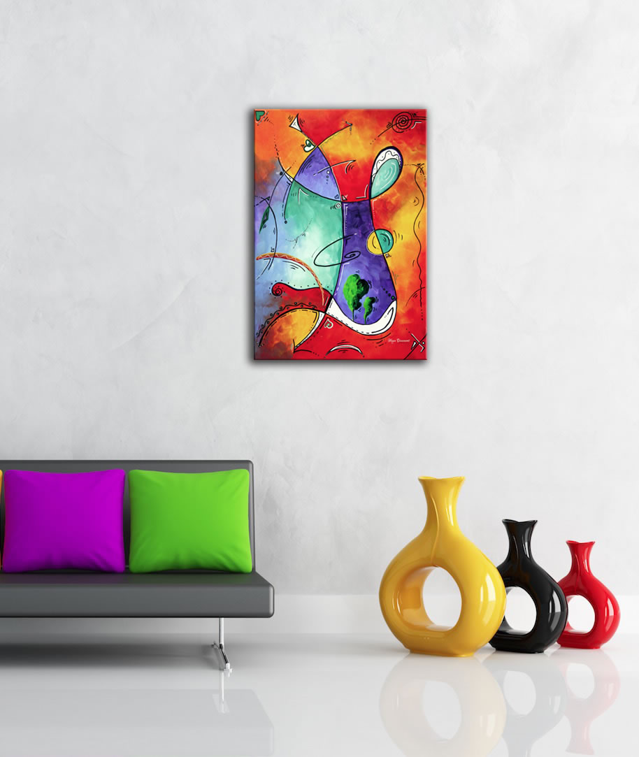Free at Last - Abstract Painting Print by Megan Duncanson - Lifestyle Image