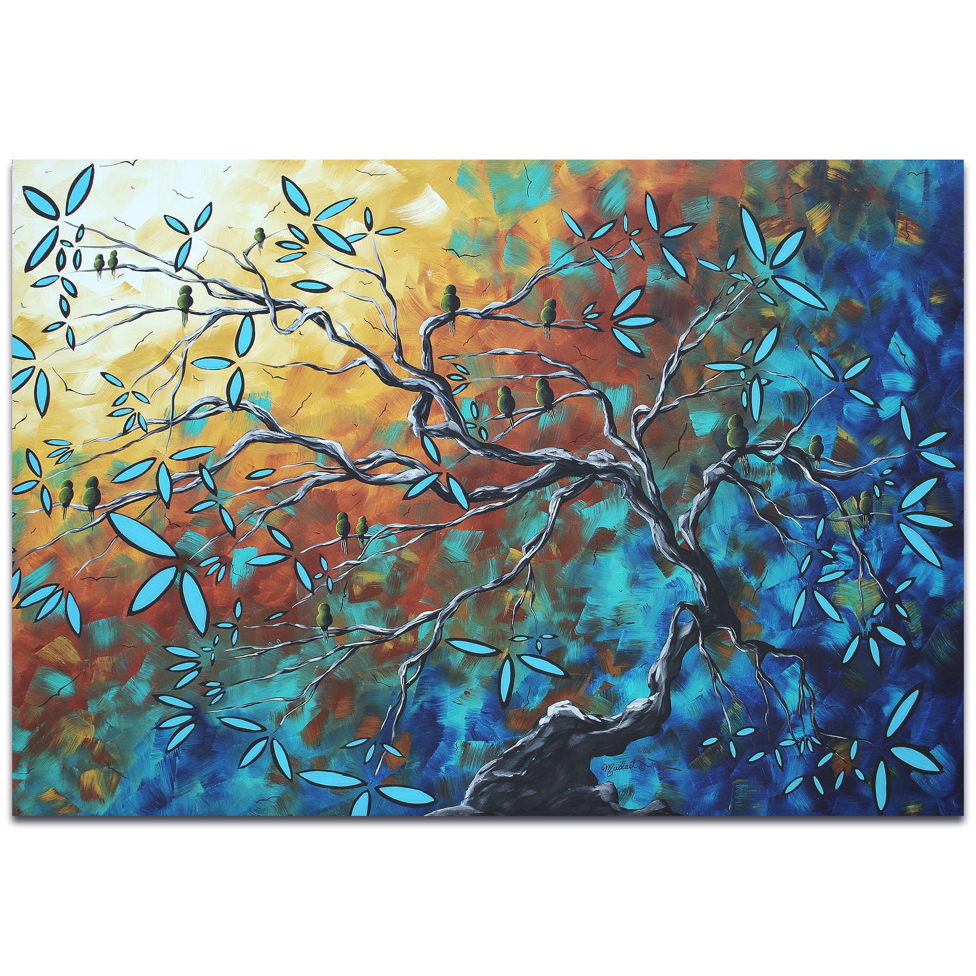 Landscape Painting 'Where the Heart Is' - Abstract Tree Art on Metal or Acrylic