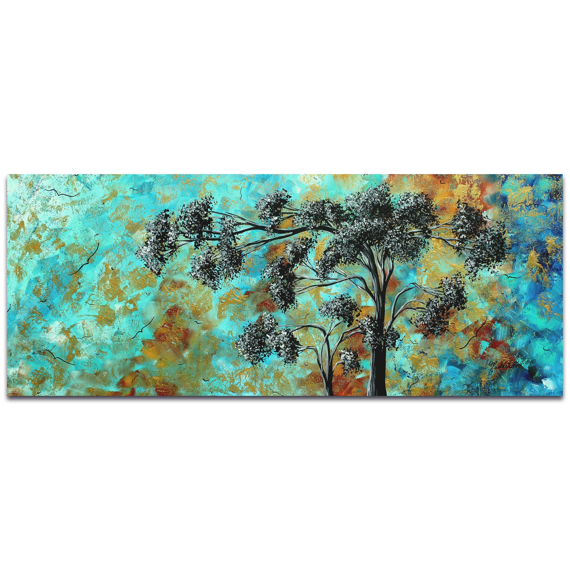 Landscape Painting 'Spring Blooms' - Abstract Tree Art on Metal or Acrylic