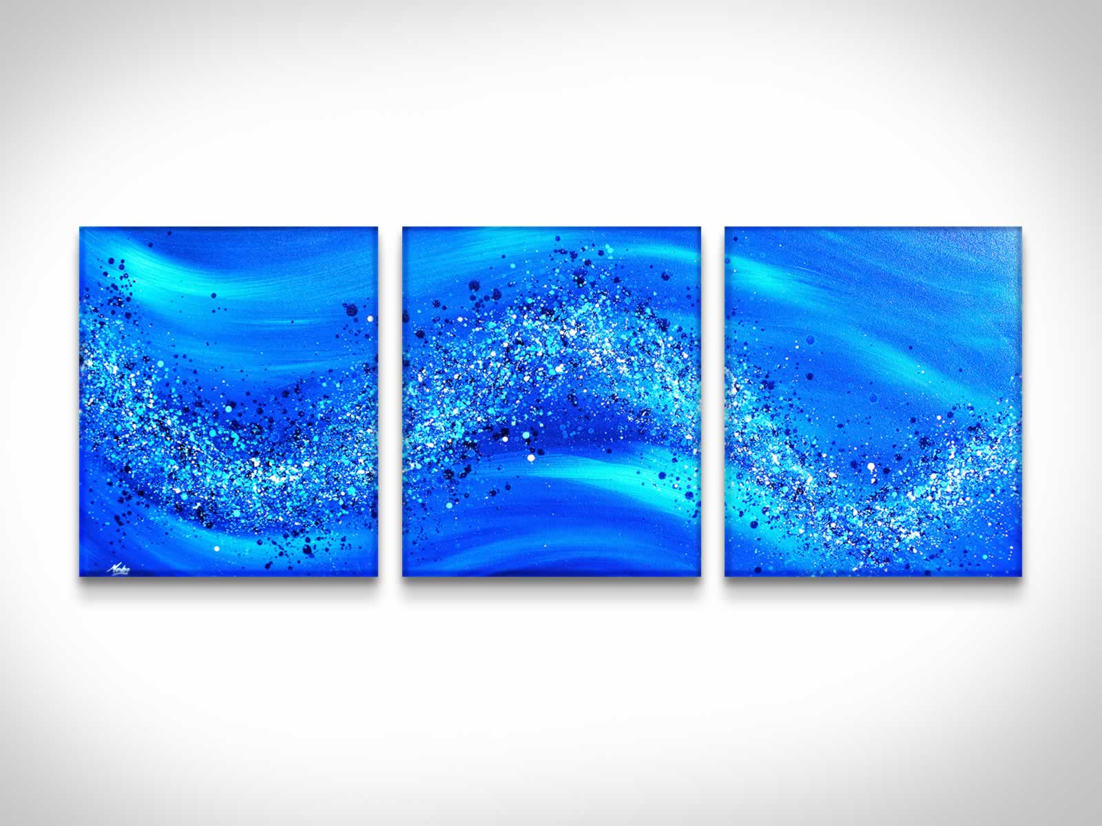Blue Wave  - Original Canvas Art