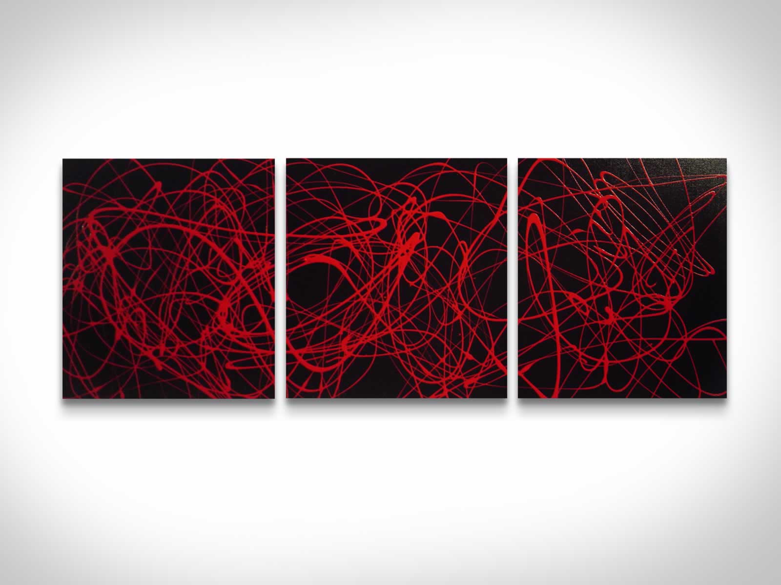 Red Spin  - Original Canvas Art