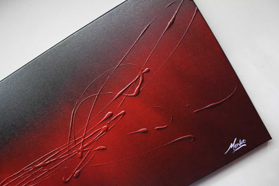 The Red Touch  - Original Canvas Art - Alternate Image