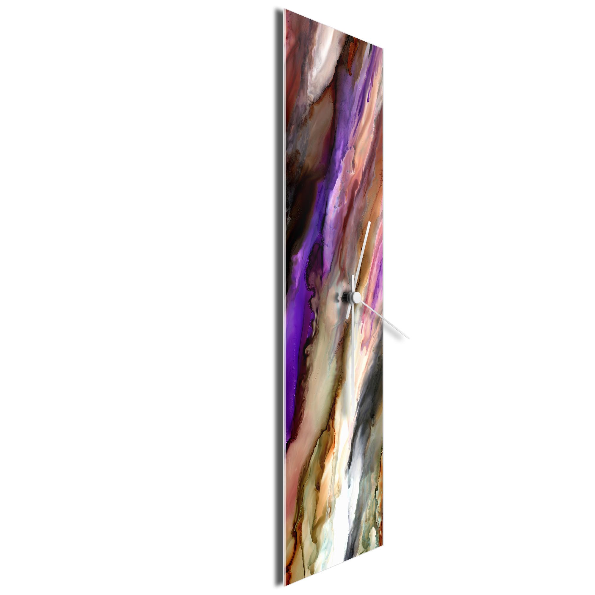 Violet Onyx Clock by NAY - Modern Wall Clock, Contemporary Home Decor (9x30in.) - Image 2