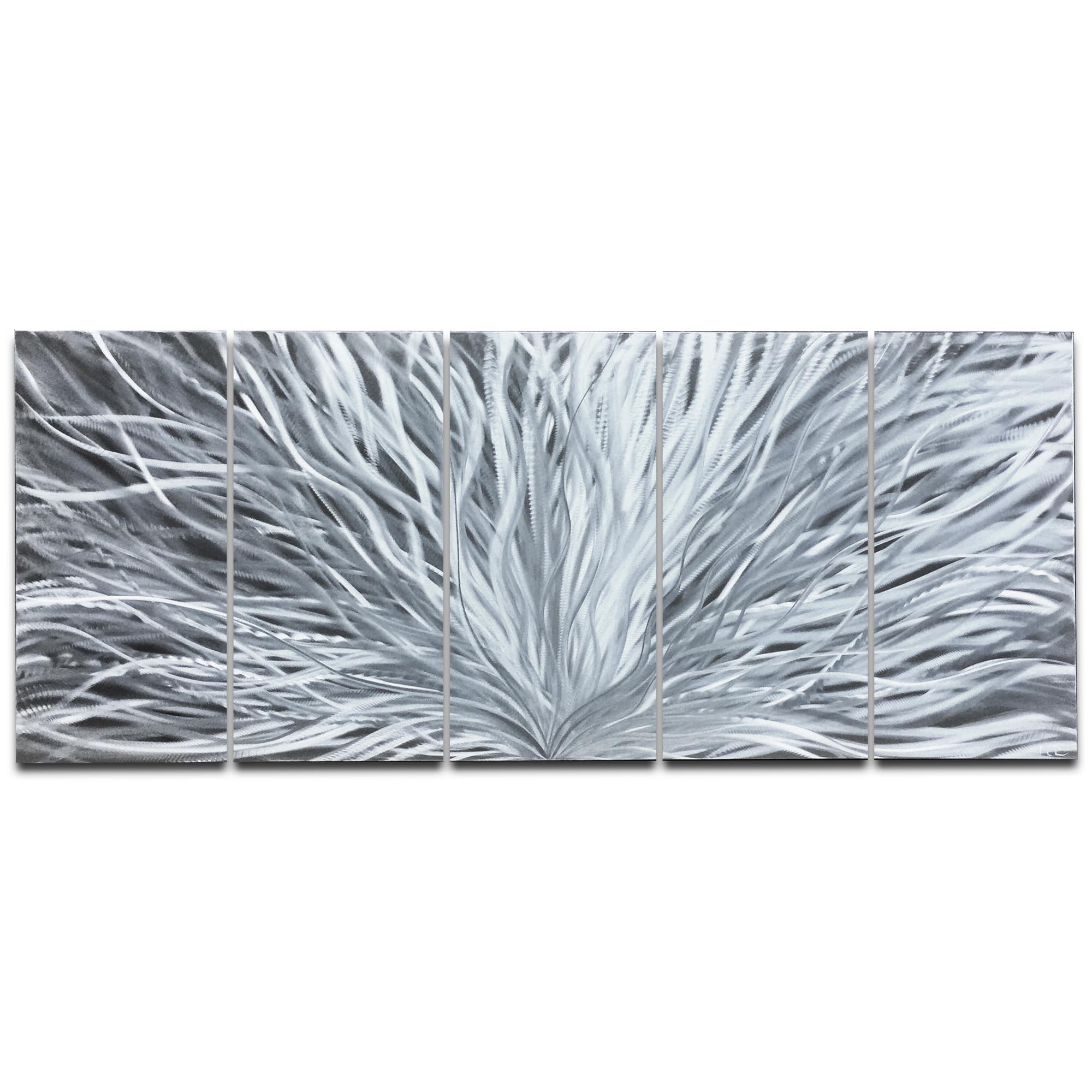 Blooming by Helena Martin - Abstract Metal Art on Natural Aluminum