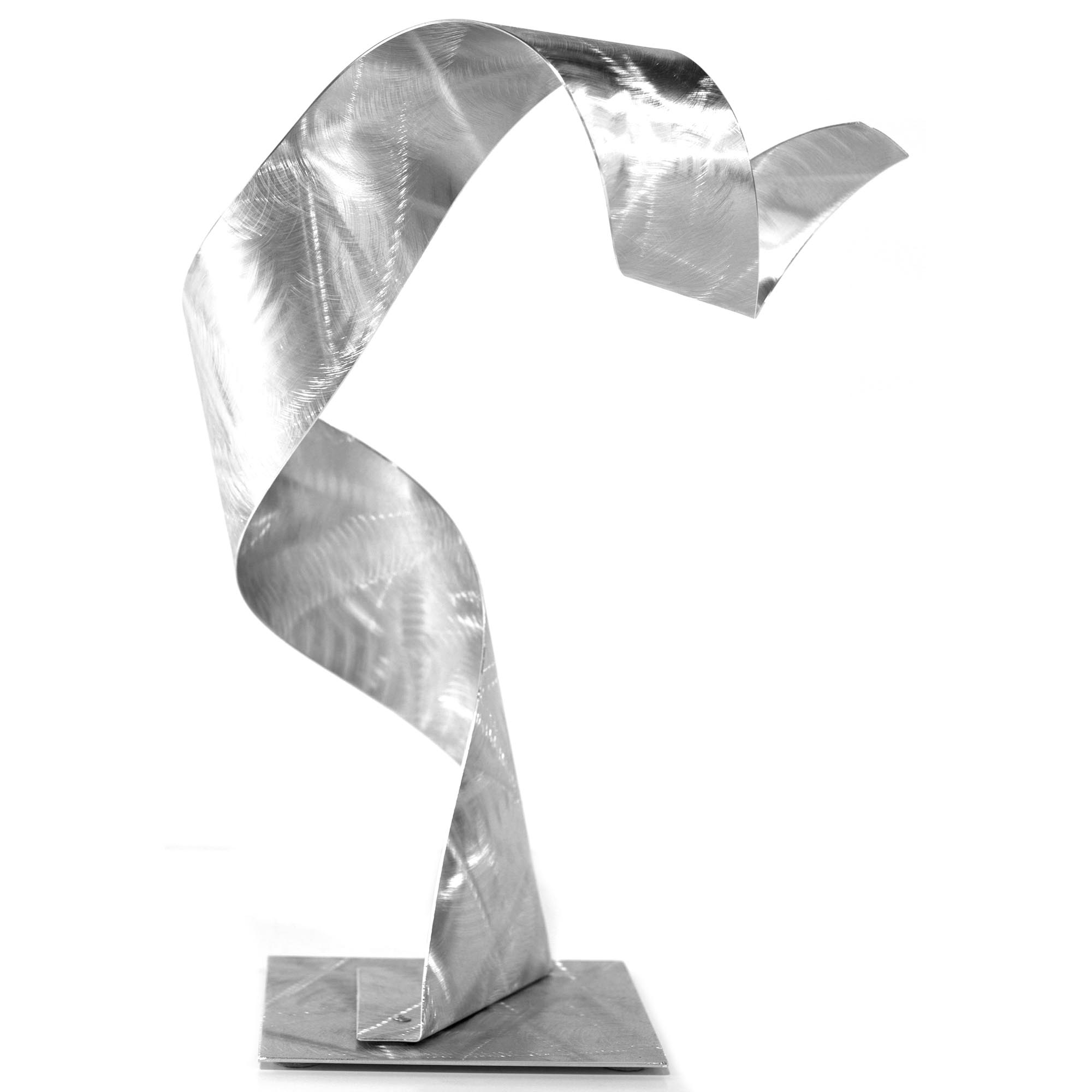The Curious Sculpture by Helena Martin - Modern Metal Art on Ground Metal - Image 2