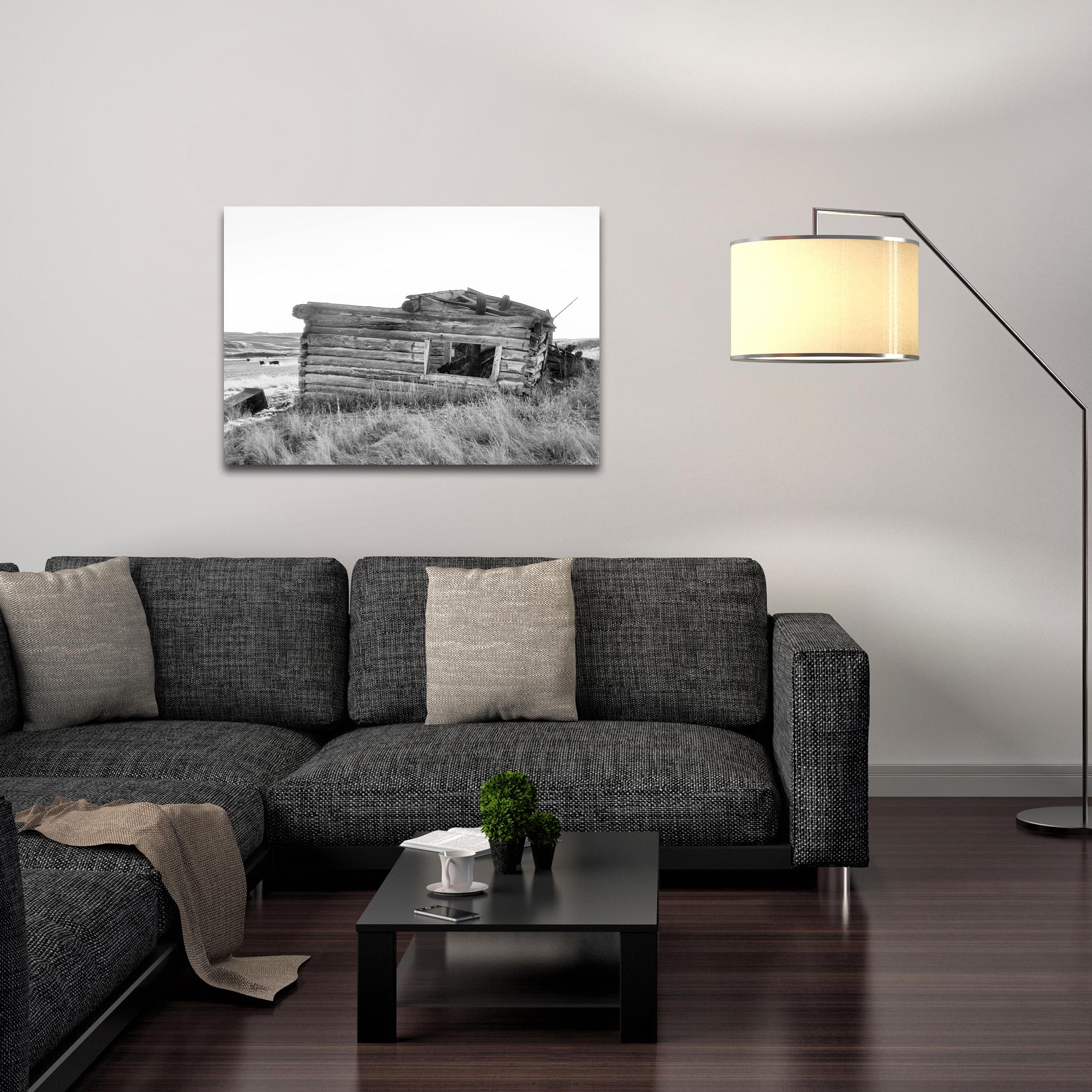 Western Wall Art 'The Perch' - American West Decor on Metal or Plexiglass - Lifestyle View