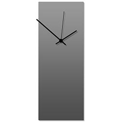 Grayout Black Clock Large 8.25x22in. Aluminum Polymetal