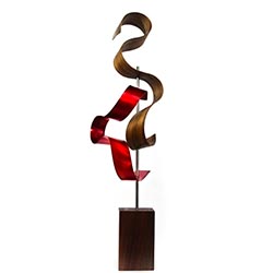 Jackson Wright Lava 8in x 24in Contemporary Style Modern Wood Sculpture