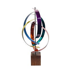 Jackson Wright Color Theory 10in x 21in Contemporary Style Abstract Metal Sculpture