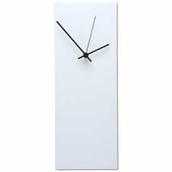 Whiteout Black Wall Clock: Minimalist Modern Clock