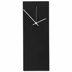 Blackout White Wall Clock: Minimalist Modern Clock