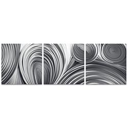 Conduction Triptych 38x12in. Metal or Acrylic Contemporary Decor