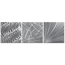 Countless v2 Triptych 38x12in. Metal or Acrylic Contemporary Decor