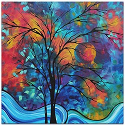 Landscape Painting A Secret Place - Abstract Tree Art on Metal or Acrylic