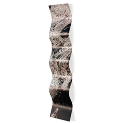 Storm Black Wave 9.5x44in. Metal Eclectic Decor