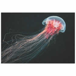 Longtail Jellyfish by Alexander Semenov - Jellyfish Artwork on Metal or Acrylic