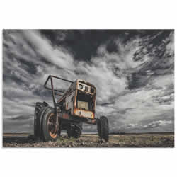 The Tractor Scream by Bragi Ingibergsson - Industrial Art on Metal or Acrylic