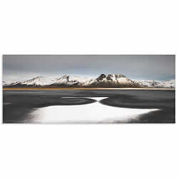 Iceland First Snow by Liloni Luca - Snowy Landscape Art on Metal or Acrylic