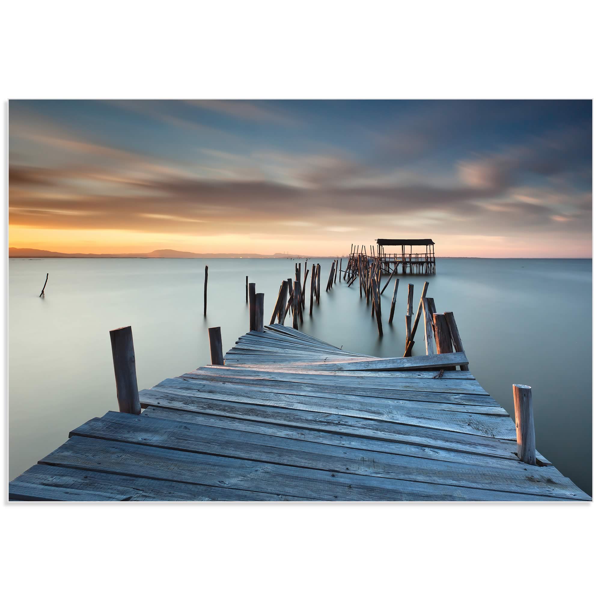 Collapsed Dock by Rui David - Beach Art on Metal or Acrylic - Alternate View 2